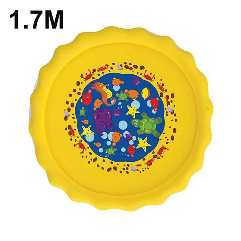 💥 LAST DAY 40% OFF 💦 170CM Kids Splash Pad – Inflatable Water Play Mat 🌈