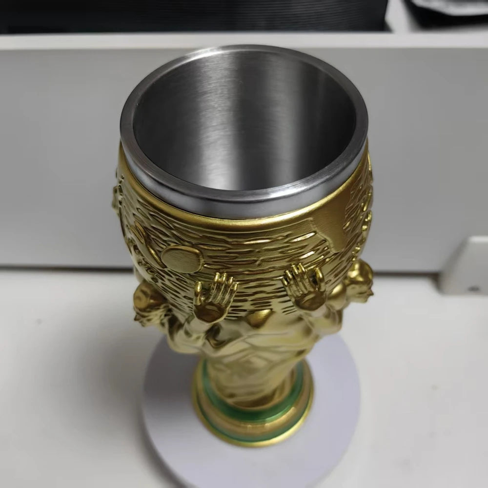 🏆⚽ A glass of beer for football fans - the 2026 championship trophy.