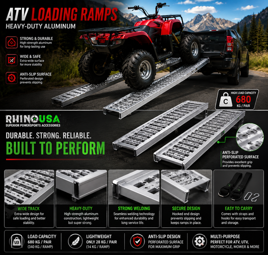 🔥 Selling Fast 50% OFF 🎁 Heavy-Duty Loading Ramps – 1000 lbs Capacity with Anti-Slip Surface