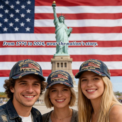 🔥 40% Off Today 🔥 US 250th Anniversary Denim Hat — Celebrate 1776–2026