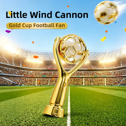 Battery 💨✨ Golden Cup Portable Cooling Fan – Compact Design & Strong Wind | SAVE 30%