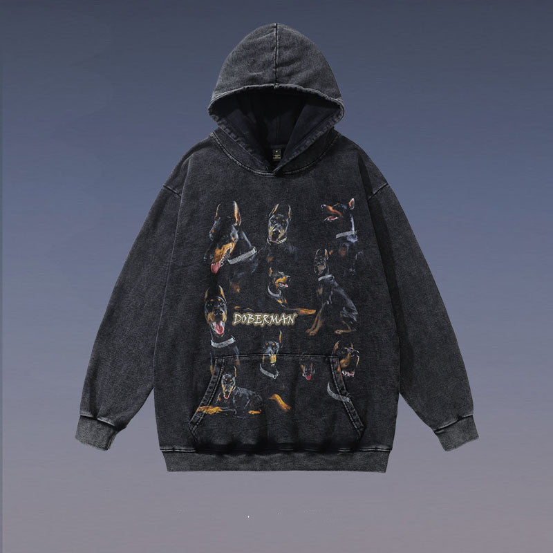 🔥24% OFF Retro Loose Hip Hop Terry Coat Hooded Sweater – Stylish Streetwear Hoodie