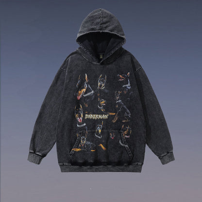 🔥24% OFF Retro Loose Hip Hop Terry Coat Hooded Sweater – Stylish Streetwear Hoodie