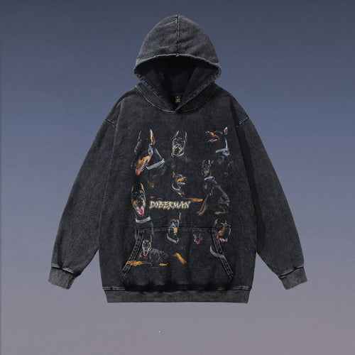 🔥24% OFF Retro Loose Hip Hop Terry Coat Hooded Sweater – Stylish Streetwear Hoodie
