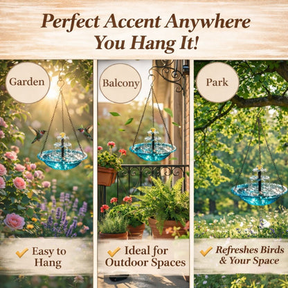 ✨Special Offer Today Only! 🐦 Solar Cascade Hanging Bird Bath Fountain