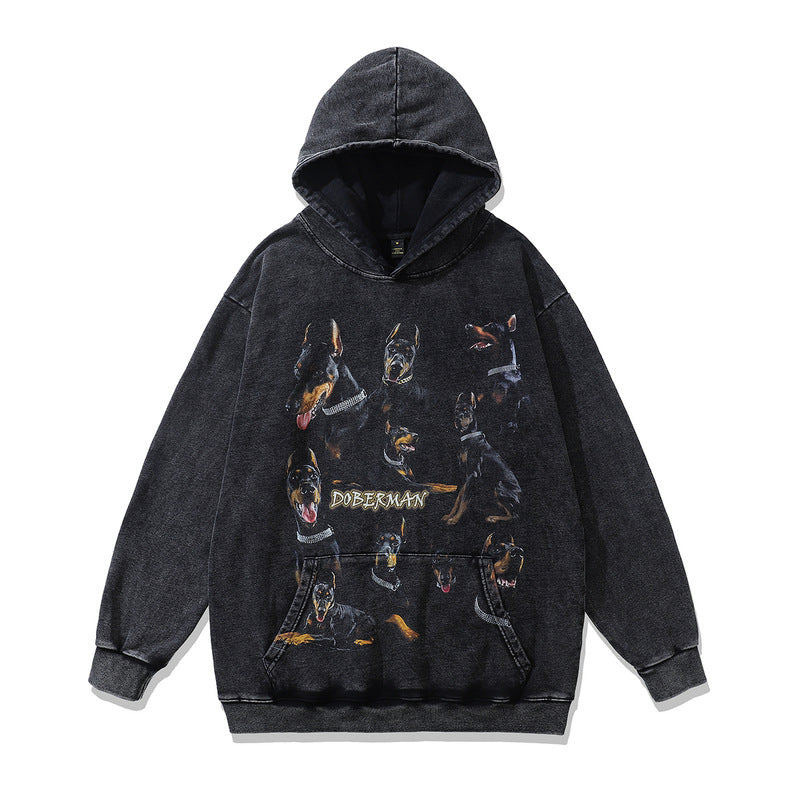 🔥24% OFF Retro Loose Hip Hop Terry Coat Hooded Sweater – Stylish Streetwear Hoodie
