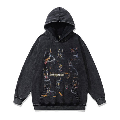 🔥24% OFF Retro Loose Hip Hop Terry Coat Hooded Sweater – Stylish Streetwear Hoodie
