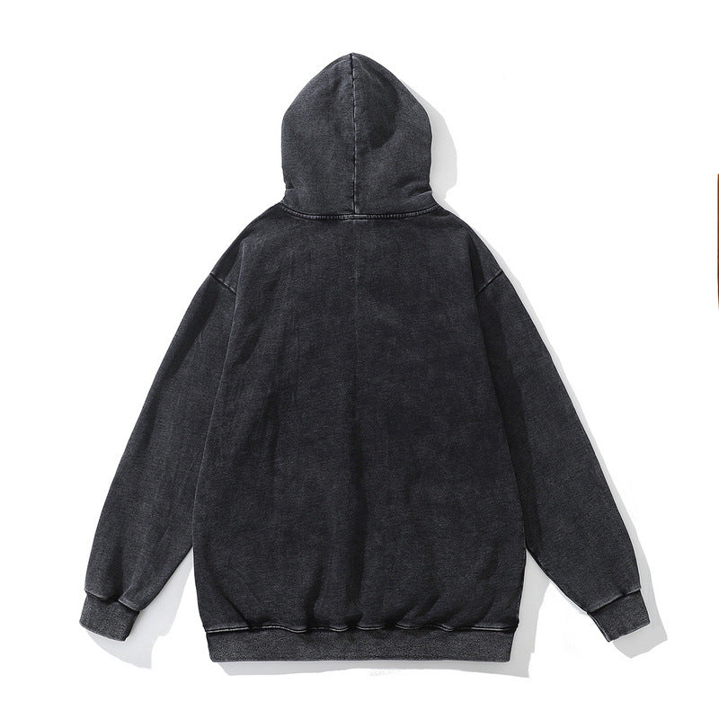 🔥24% OFF Retro Loose Hip Hop Terry Coat Hooded Sweater – Stylish Streetwear Hoodie