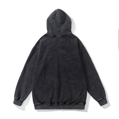 🔥24% OFF Retro Loose Hip Hop Terry Coat Hooded Sweater – Stylish Streetwear Hoodie