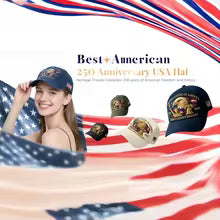 🧢50% Off Today 🔥 Celebrating The 250th Anniversary Of The Founding Of The United States With An Eagle Design - 1776-2026