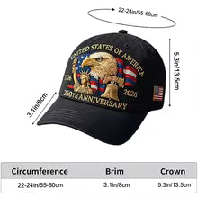 🧢50% Off Today 🔥 Celebrating The 250th Anniversary Of The Founding Of The United States With An Eagle Design - 1776-2026