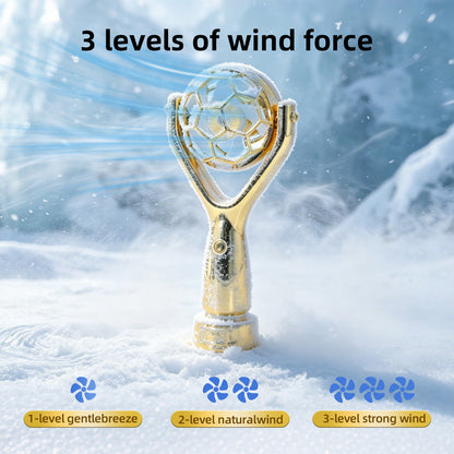 Battery 💨✨ Golden Cup Portable Cooling Fan – Compact Design & Strong Wind | SAVE 30%
