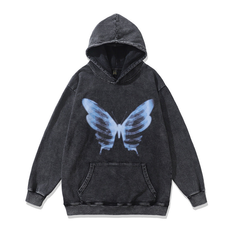 🔥24% OFF Retro Loose Hip Hop Terry Coat Hooded Sweater – Stylish Streetwear Hoodie