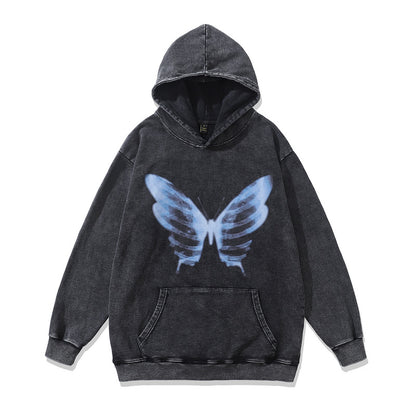🔥24% OFF Retro Loose Hip Hop Terry Coat Hooded Sweater – Stylish Streetwear Hoodie
