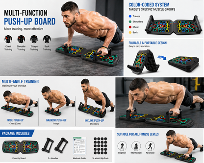 💪⚡ SALE 35% – Push-Up Board for Chest, Triceps, Shoulders & Back Workout