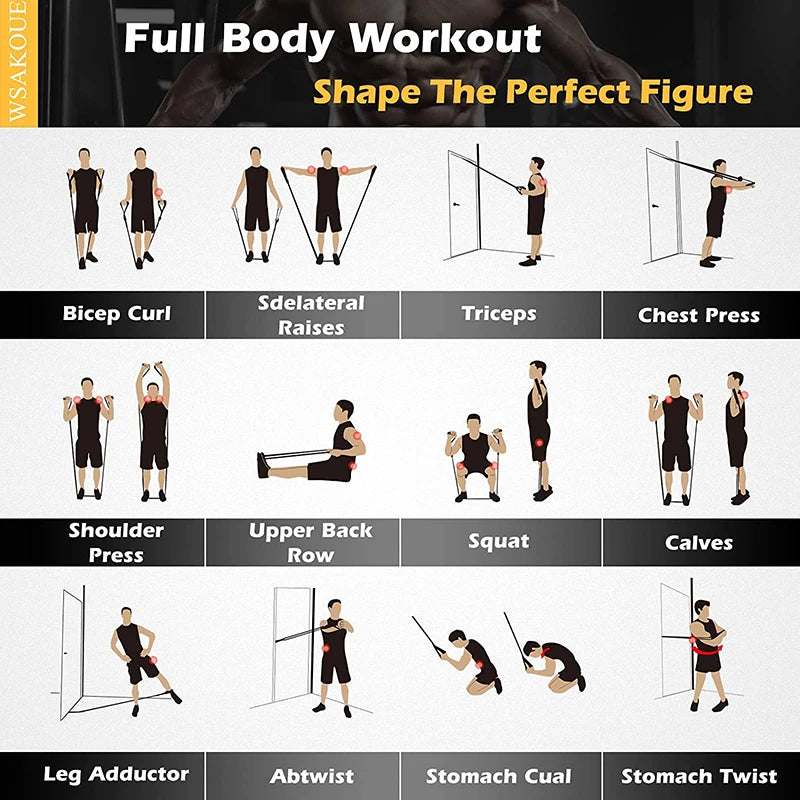 ✨💪 Resistance Strap with Handles – Home Gym Equipment for Strength & Flexibility | 32% OFF