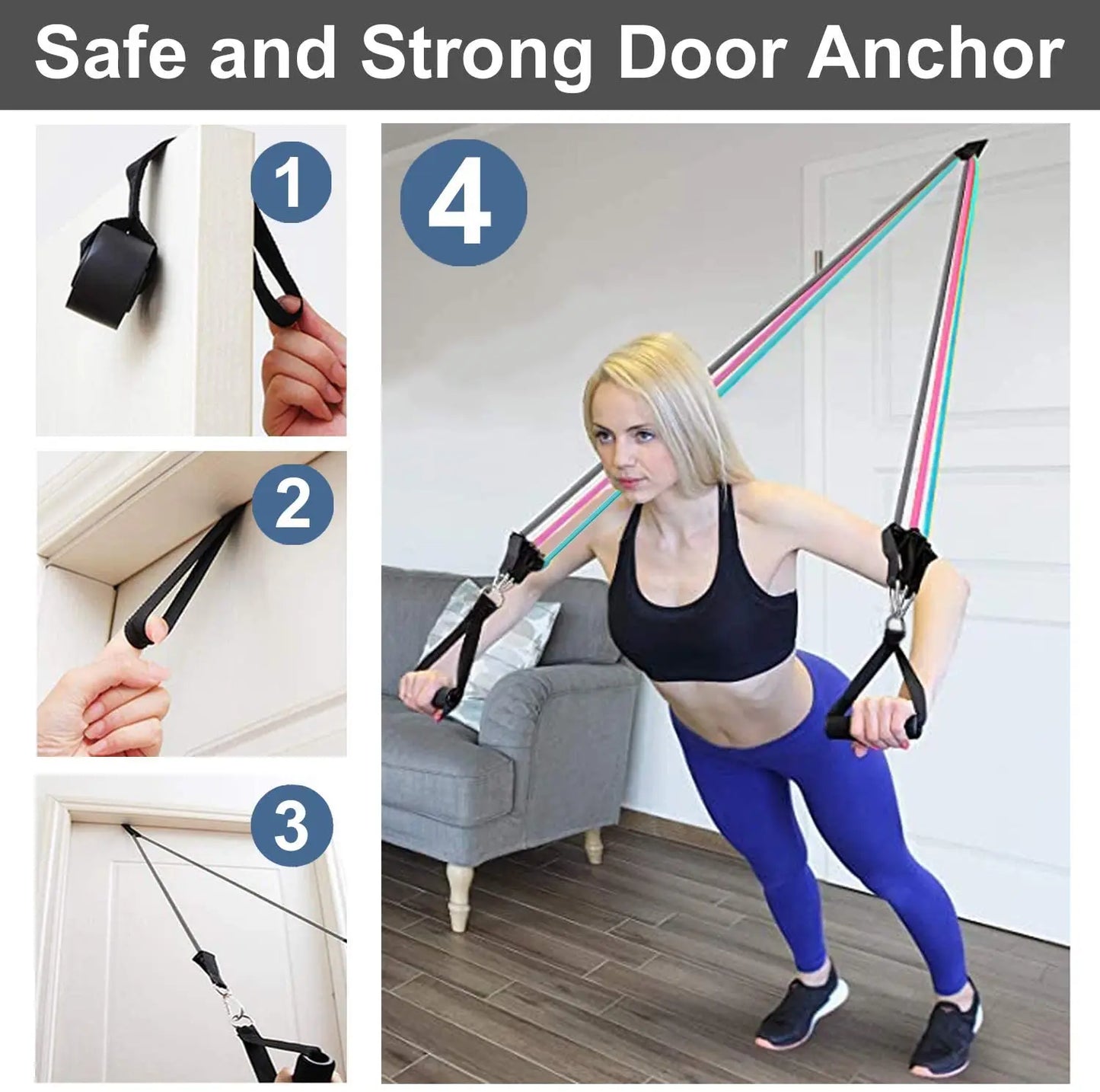 ✨💪 Resistance Strap with Handles – Home Gym Equipment for Strength & Flexibility | 32% OFF