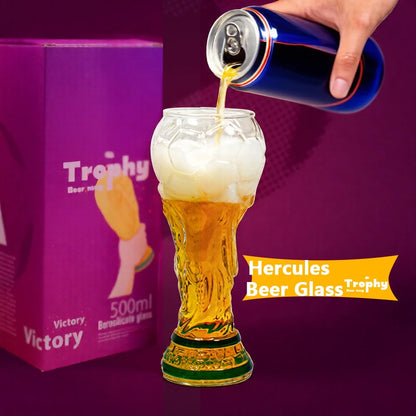 🏆⚽ A glass of beer for football fans - the 2026 championship trophy.