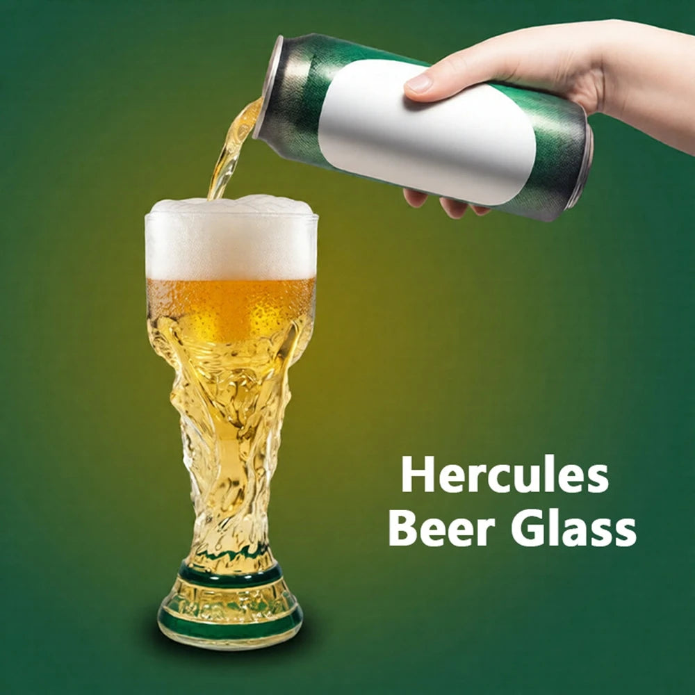 🏆⚽ A glass of beer for football fans - the 2026 championship trophy.