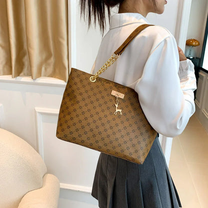 💥 58% OFF 💥 New Presbyopia women's handbag, made of soft leather, large capacity, includes hanging accessory and shoulder bag.