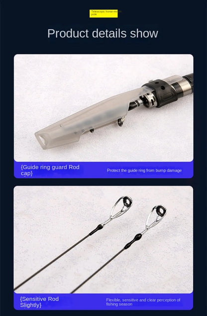 Telescopic Fishing Rod Full Kits Casting Rod Spincast Fishing Reel Feeder Rod Combo 1.5m-1.8m Ultra Short Fishing Rod Set