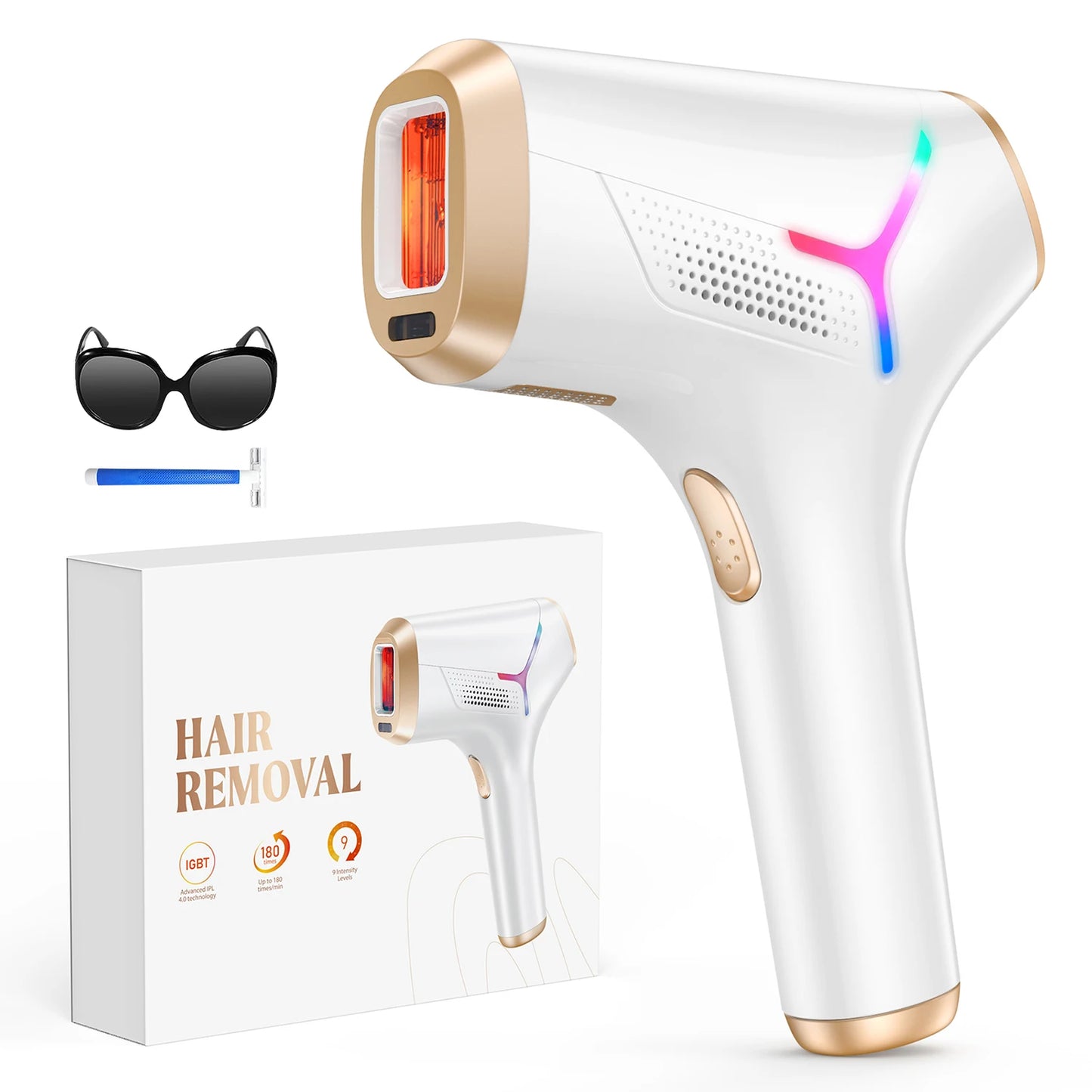 ✨💖 990000 Flashes IPL Laser Hair Removal Device – Painless Permanent Hair Remover for Women & Men