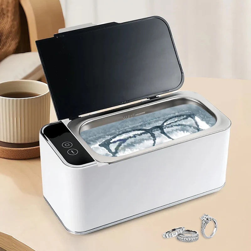 🔥19% OFF🧼 Ultrasonic Cleaner Machine – High Frequency Cleaner for Glasses, Jewelry & Tools