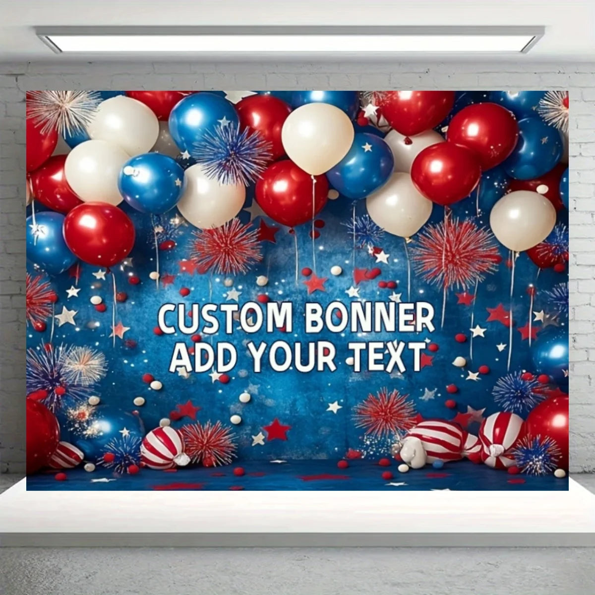 Independence Day Party Theme Background Eagle Balloon July 4th Celebration Decoration Banner USA Flag Backdrop Photo Props Gifts