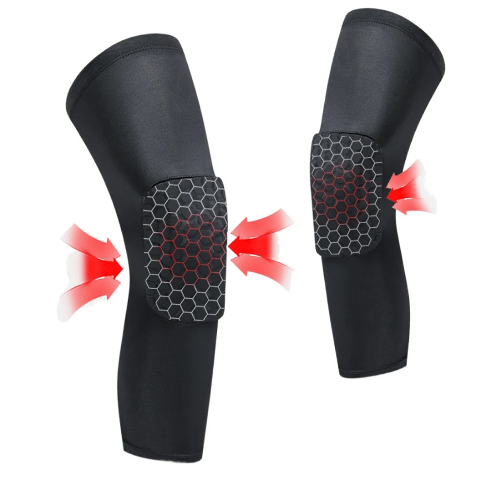 🏀⚡ 46% OFF Honeycomb Knee Guards – Shock Absorption & Joint Protection for Training and Competition