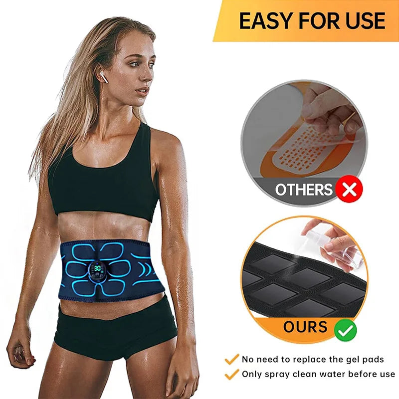 🏋️🔥 EMS Muscle Stimulator Belt – Body Shaping & Fitness Training Equipment | 31% OFF