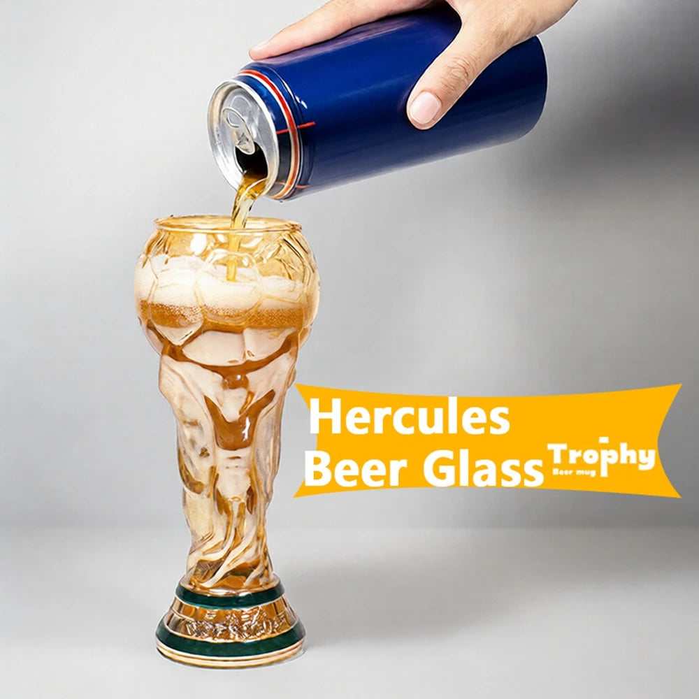 🏆⚽ A glass of beer for football fans - the 2026 championship trophy.