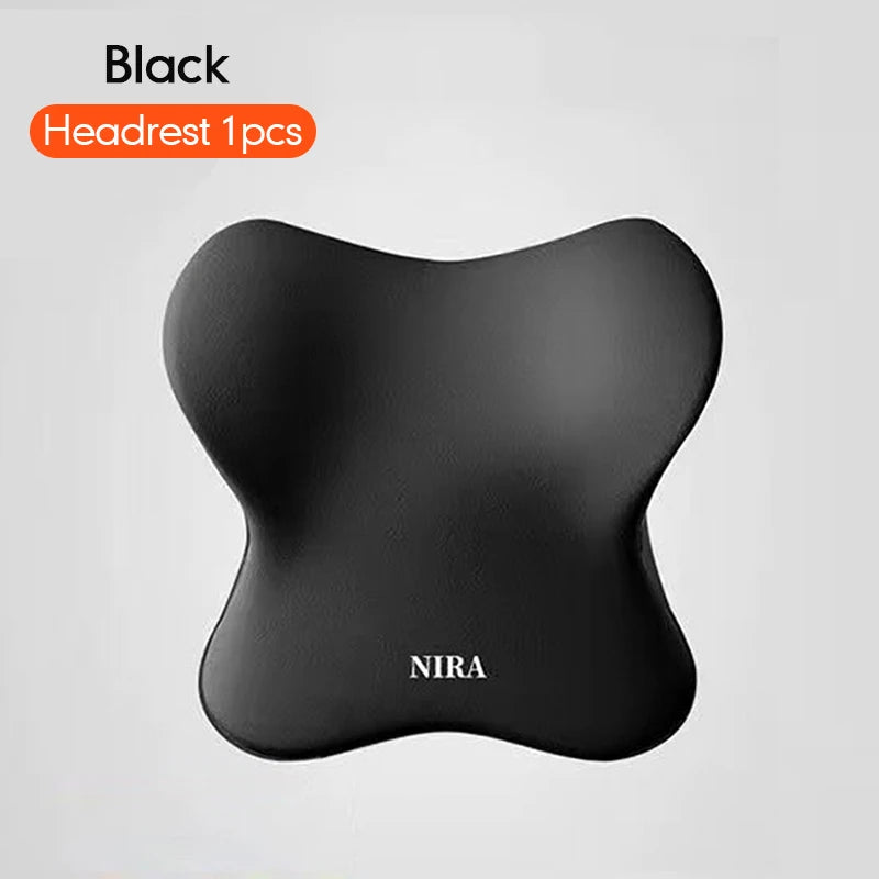 🔥33% OFF Memory Foam Car Neck & Lumbar Support Pillow – Comfortable Driving Cushion