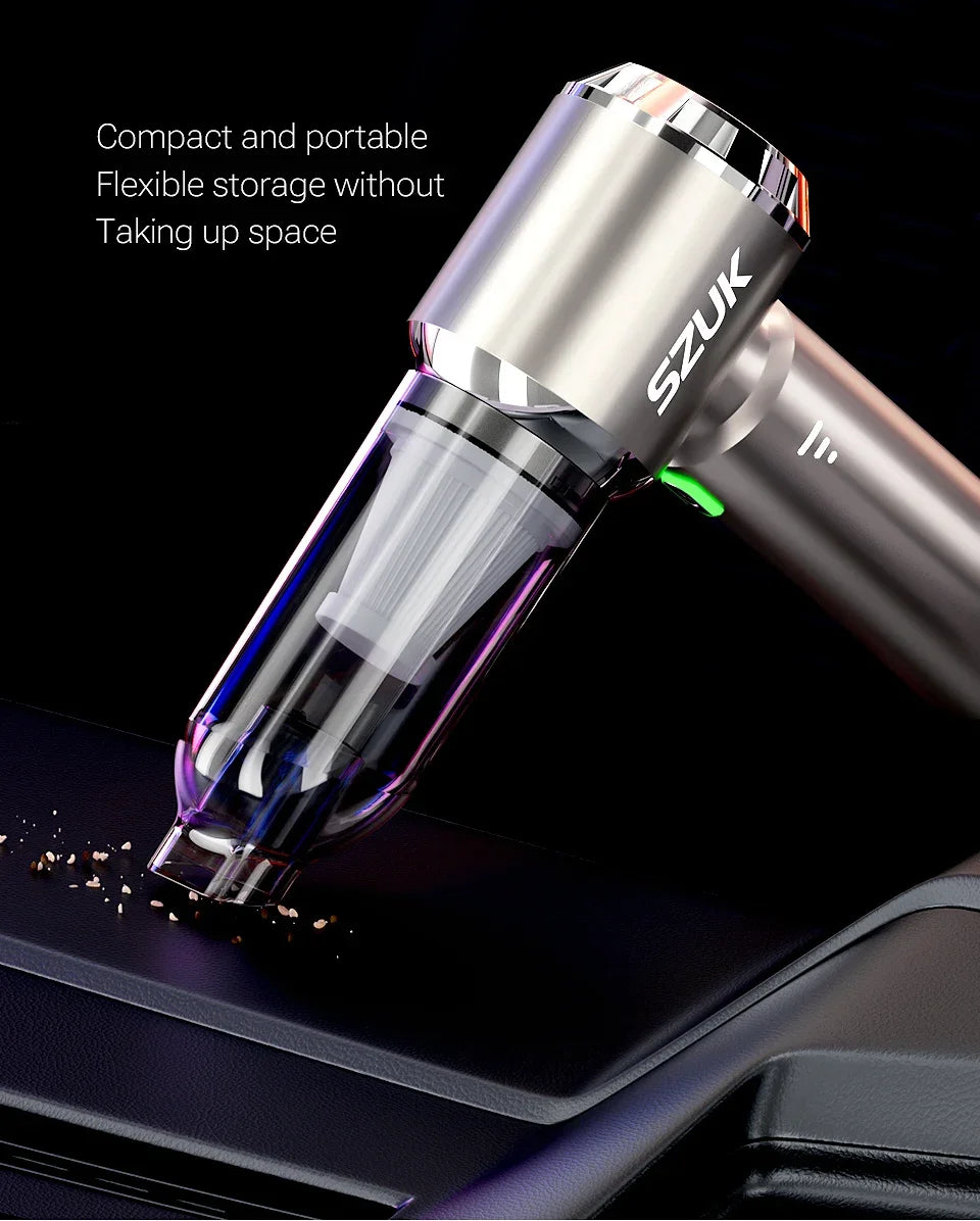 🔥20% OFF🚗 SZUK Wireless Car Vacuum Cleaner – Powerful Handheld Cordless Vacuum with Strong Suction