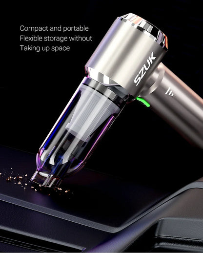 🔥20% OFF🚗 SZUK Wireless Car Vacuum Cleaner – Powerful Handheld Cordless Vacuum with Strong Suction