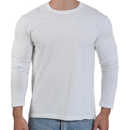 🔥👕 Men’s Heavyweight Long Sleeve T-Shirt – Breathable Cotton Casual Loose Fit Top