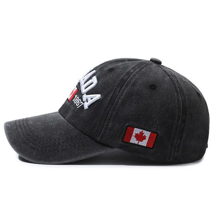🔥33% OFF CANADA Embroidered Baseball Cap – Adjustable Casual Outdoor Sun Protection Hat
