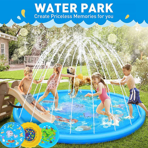 💥 LAST DAY 40% OFF 💦 170CM Kids Splash Pad – Inflatable Water Play Mat 🌈