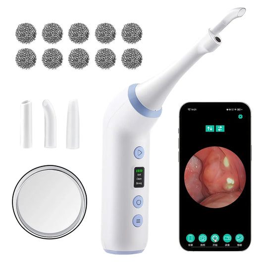 🔥SALE🦷 Smart Electric Visible Tonsil Stone Remover – 3 Suction Modes Oral Care Cleaning Tool