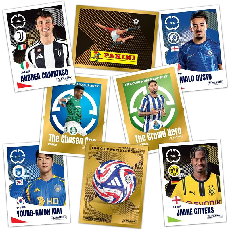 New 2026 Panini FIFA Club World Cup Soccer Sticker Collection 5 Stickers Per Pack Fast Shipping