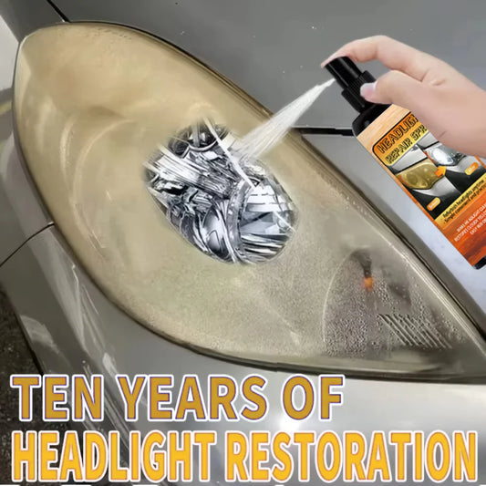 🚗✨ Car Headlight Restoration Kit – Scratch Remover & Oxidation Cleaner Polish for Clear Headlamps