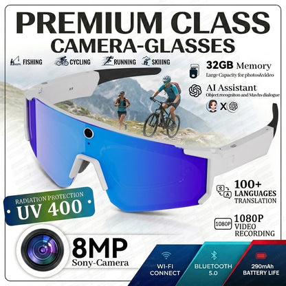 🤖👓 2026 New AI Smart Glasses with 800W Camera, HD Video Recording & Bluetooth Features | 35% OFF