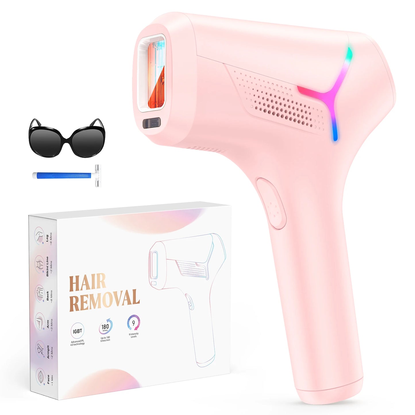✨💖 990000 Flashes IPL Laser Hair Removal Device – Painless Permanent Hair Remover for Women & Men