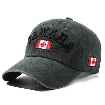 🔥33% OFF CANADA Embroidered Baseball Cap – Adjustable Casual Outdoor Sun Protection Hat