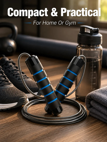🏃‍♂️💪 Steel wire speed jump rope designed to improve endurance, coordination, and cardiovascular fitness
