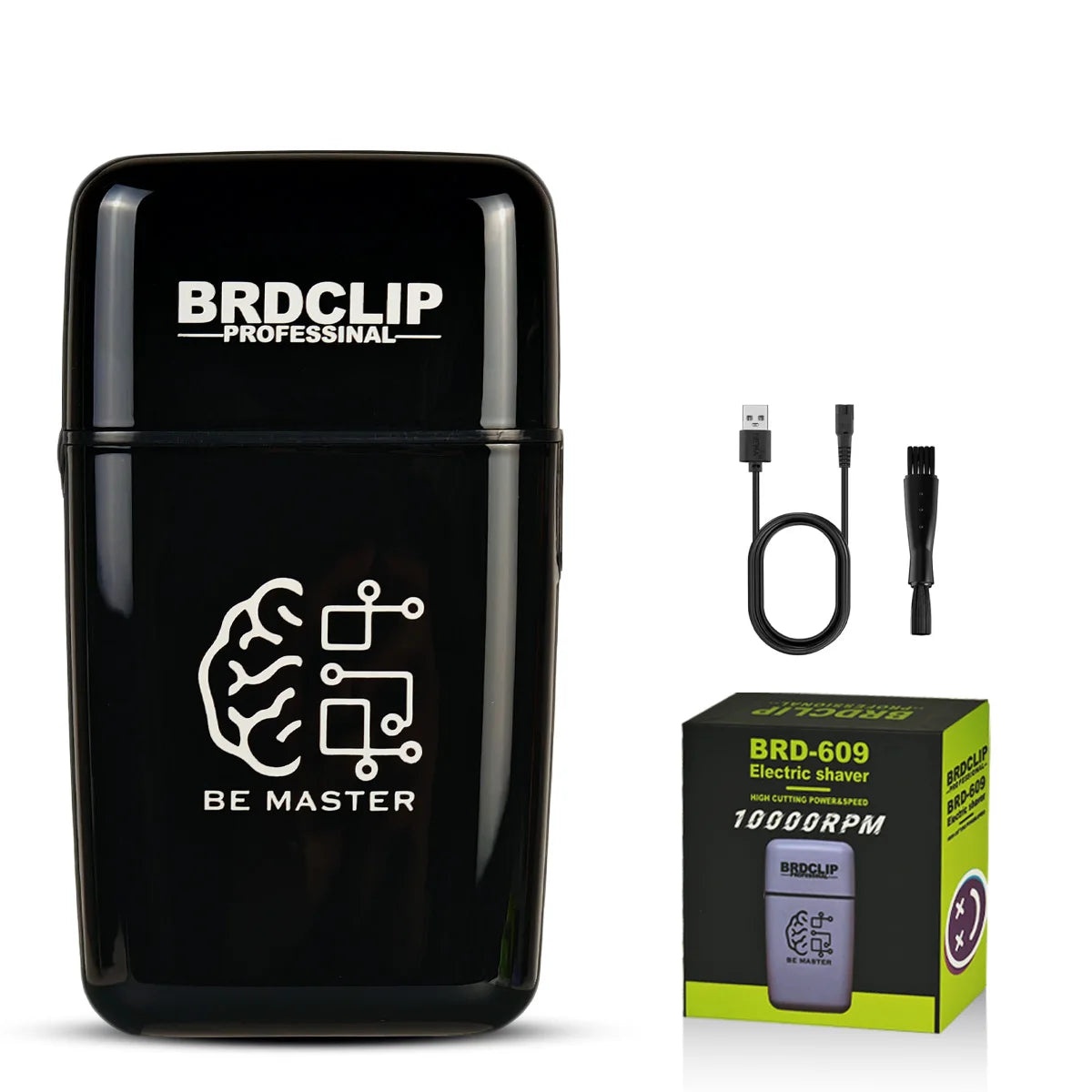 ✂️⚡ BRDCLIP BRD-999 Professional Foil Shaver – 9000RPM Magnetic Motor Beard Trimmer & Hair Clipper