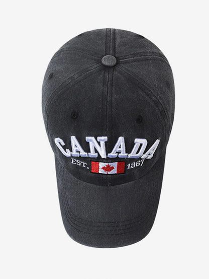 🔥33% OFF CANADA Embroidered Baseball Cap – Adjustable Casual Outdoor Sun Protection Hat
