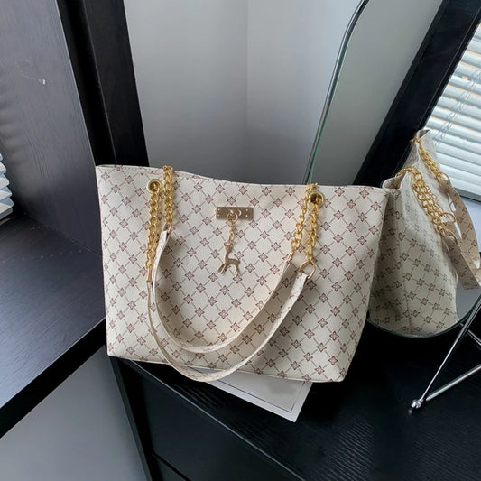 💥 58% OFF 💥 New Presbyopia women's handbag, made of soft leather, large capacity, includes hanging accessory and shoulder bag.