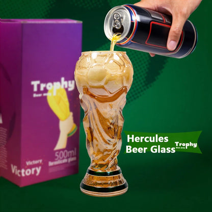 🏆⚽ A glass of beer for football fans - the 2026 championship trophy.