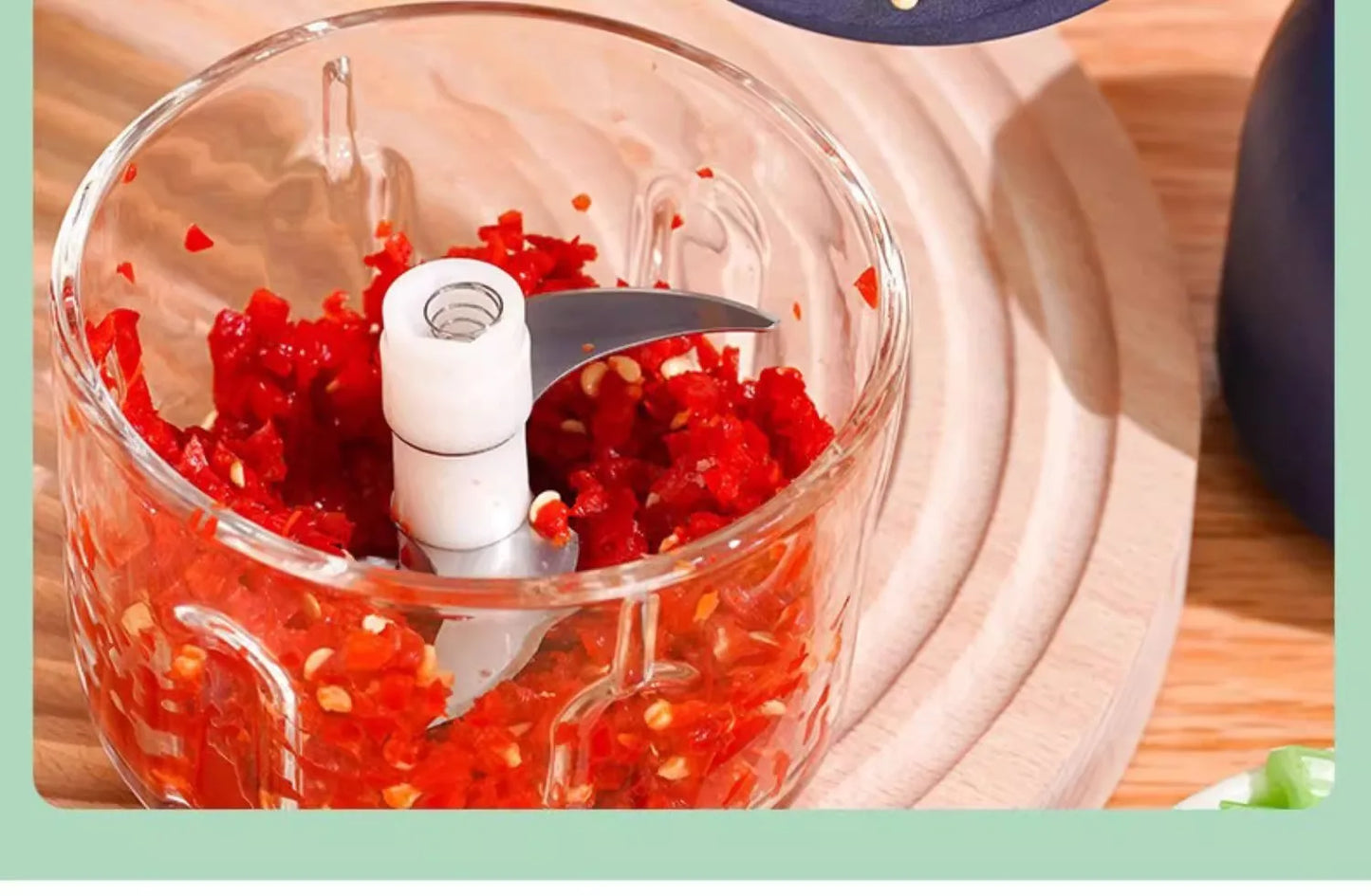 Electric Garlic Chopper Rechargeable Food Processor Portable Mini Food Processor For Garlic, Ginger, Chilli, Vegetable