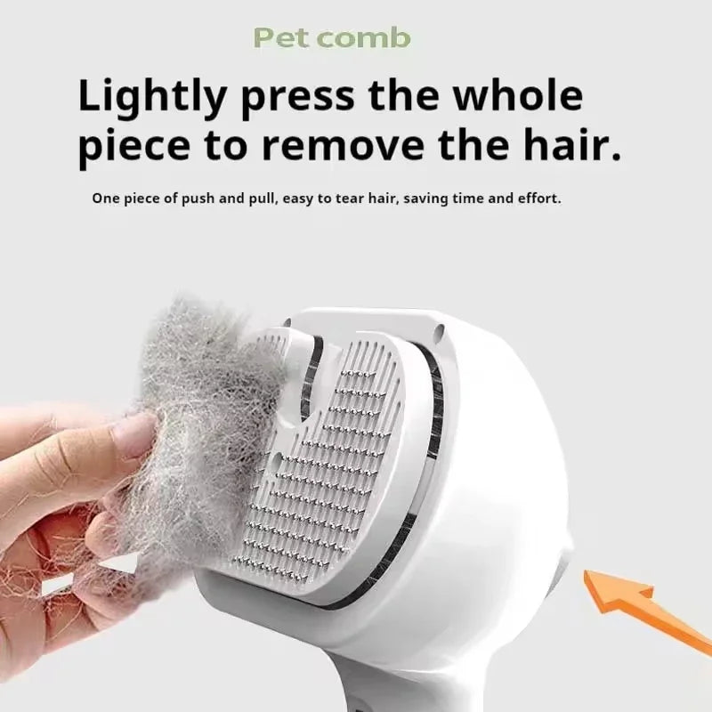3in1 Pet Steam Spray Grooming Brush for Dogs Cats Electric Hair Removal Comb Massage Anti-Tangle Steamy Floating Hair Cleaning